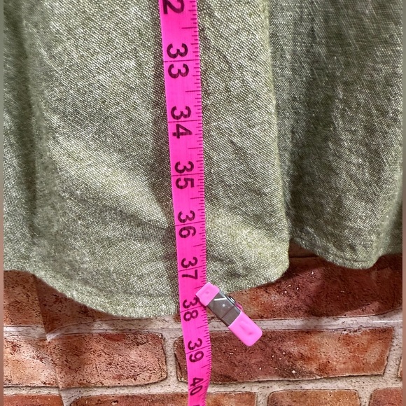 Susan Graver pure linen blend button front dress XLP - Picture 4 of 8